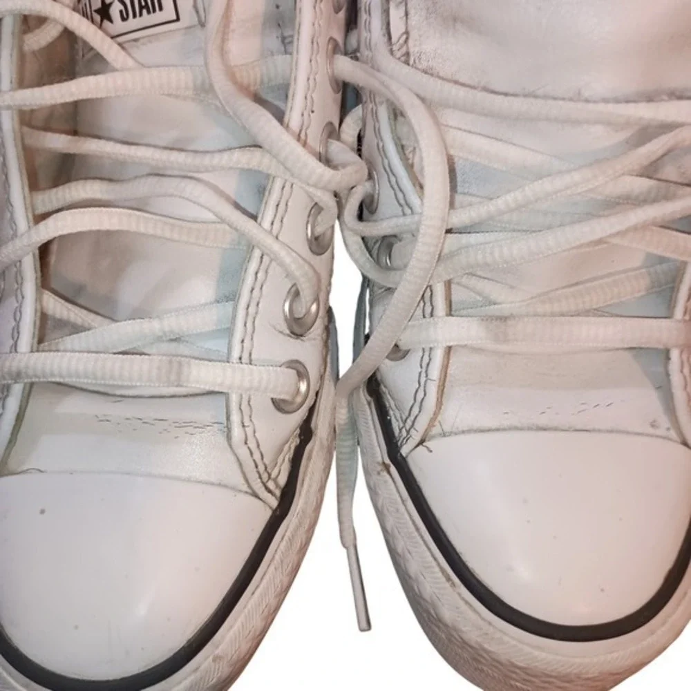 Converse Chuck Taylor All‎ Star Platform Leather White Women SKUW524